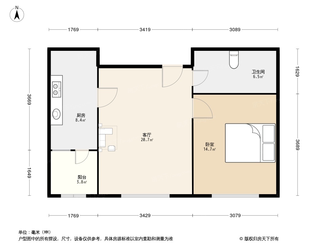 户型图1/2