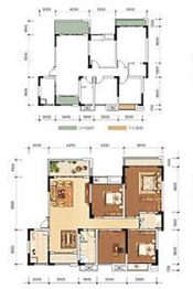 雄飞·国际新城·鸿岛4室2厅1厨2卫建面115.69㎡