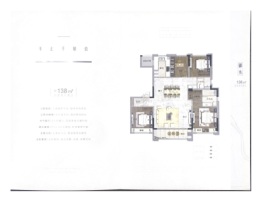 弘阳上坤西湖四季4室2厅1厨2卫建面138.00㎡