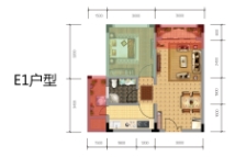 桐梓·兴茂国际旅游度假区E1户型