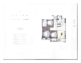 弘阳上坤西湖四季3室2厅1厨2卫建面115.00㎡