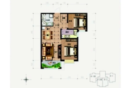 兴隆和畅苑2室2厅1厨1卫建面92.39㎡