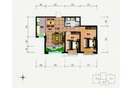 兴隆和畅苑2室2厅1厨1卫建面92.81㎡