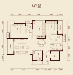 宏矗龙铂郡3室2厅1厨2卫建面129.00㎡