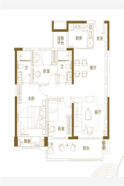 铜陵碧桂园3室2厅1厨2卫建面120.00㎡