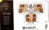 四期1栋2梯平面图