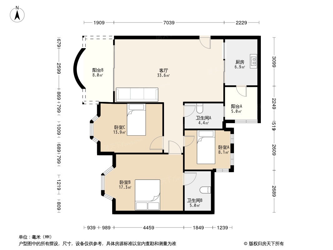 祈福新村海晴居户型图