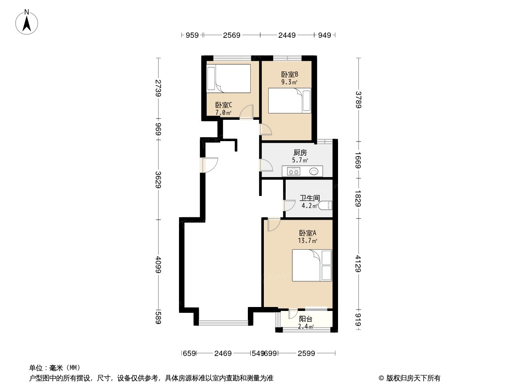 户型图1/2