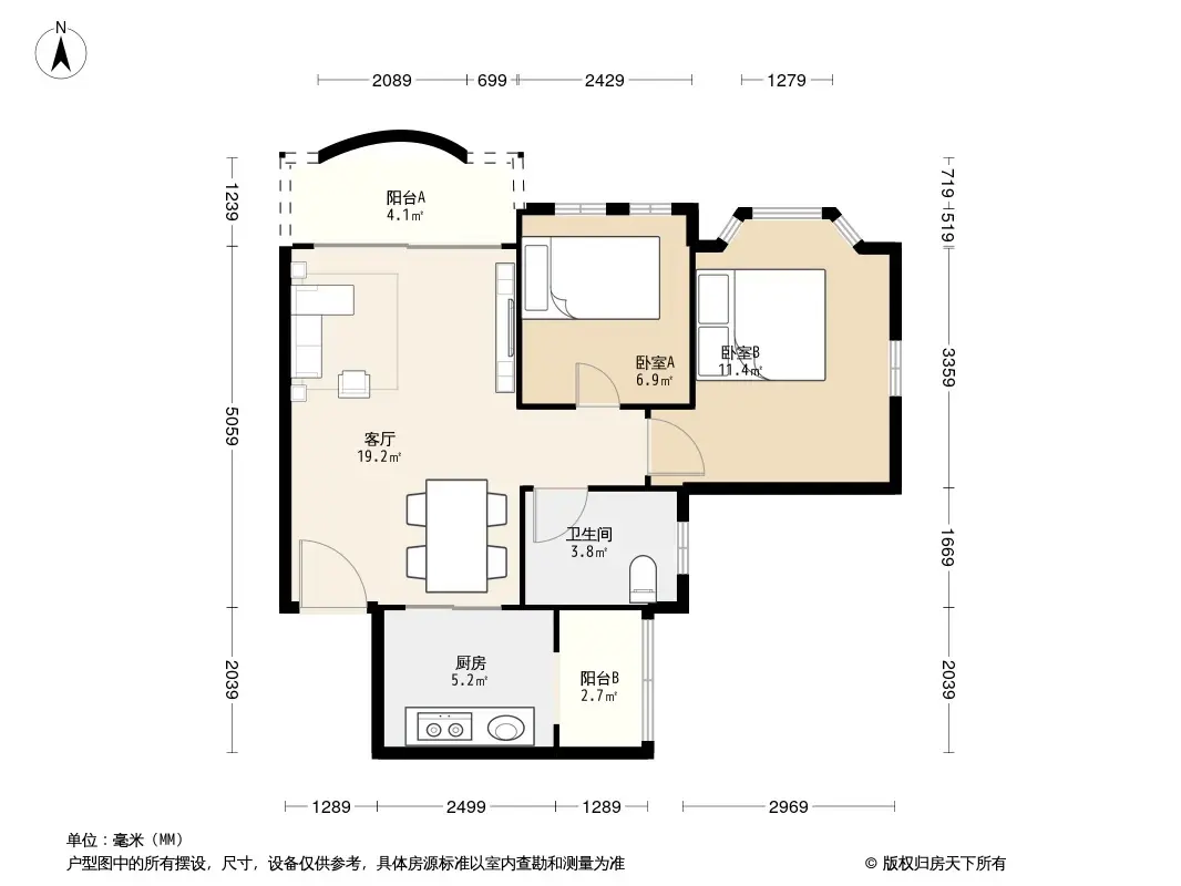 祈福新村海晴居户型图