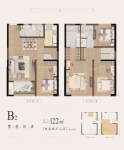 新希望锦麟府122平B2户型