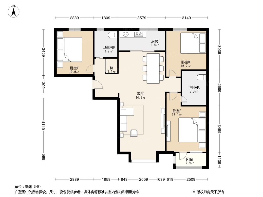 户型图1/2