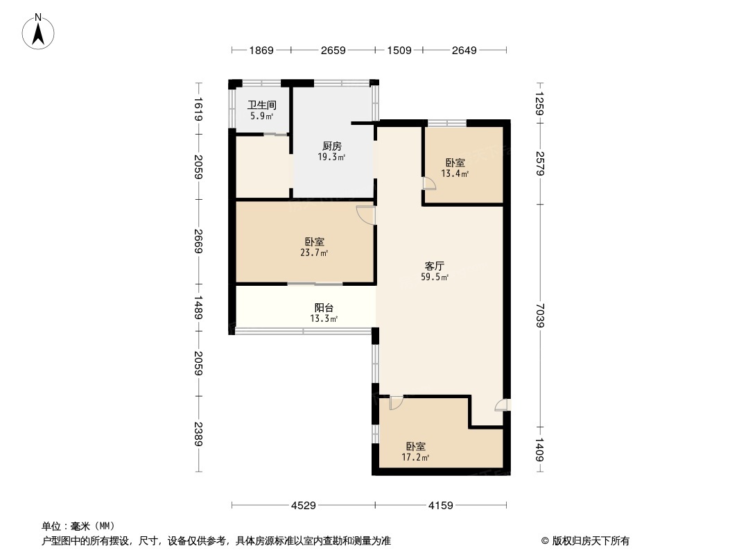 广园云苑新村户型图