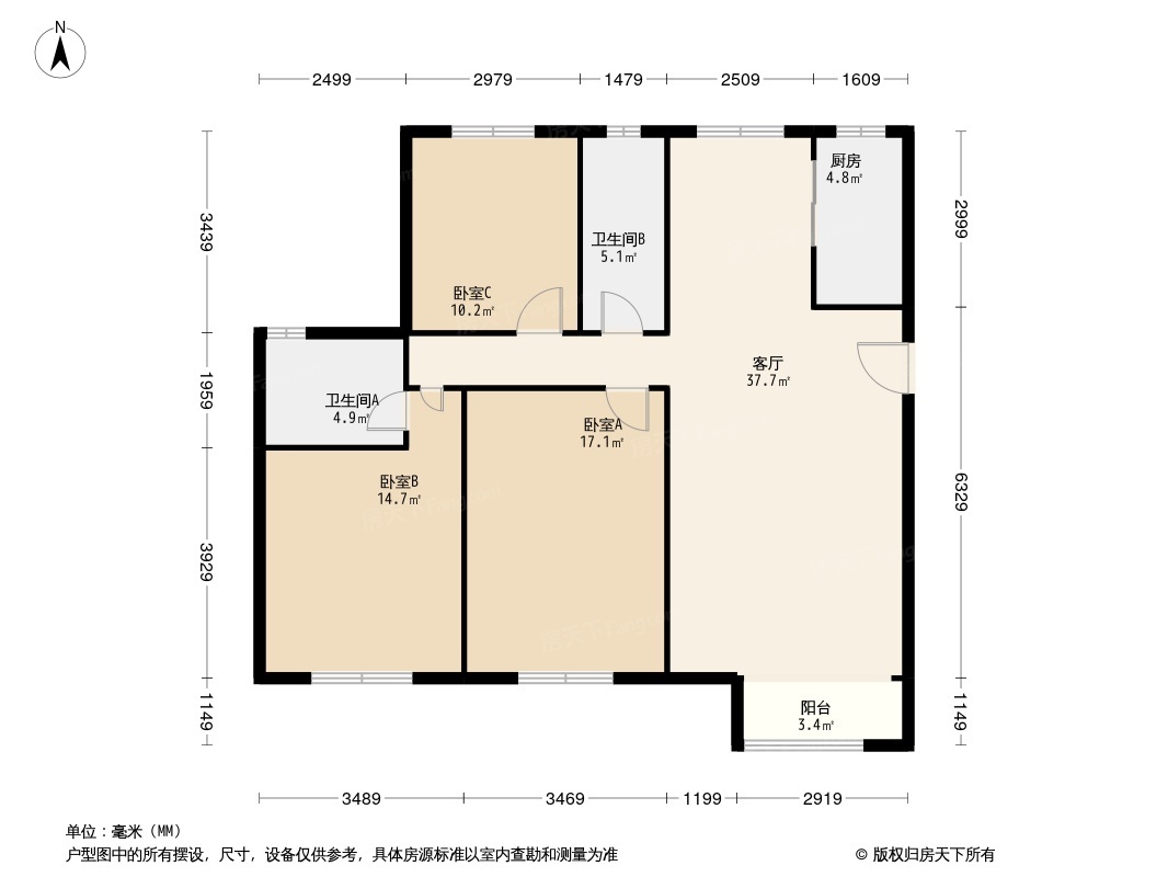 户型图1/2