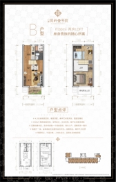 广源凤岭壹号院2室2厅1厨1卫建面30.00㎡