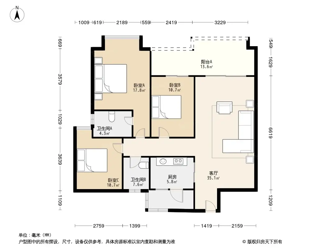 光大花园榕岸华庭(e区)户型图