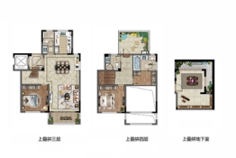 绿地·翠园3室2厅1厨3卫建面148.00㎡