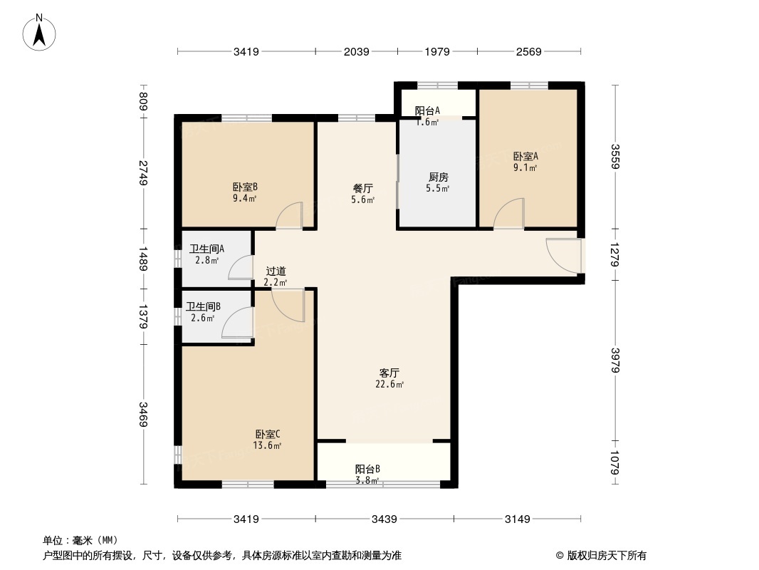 户型图1/2