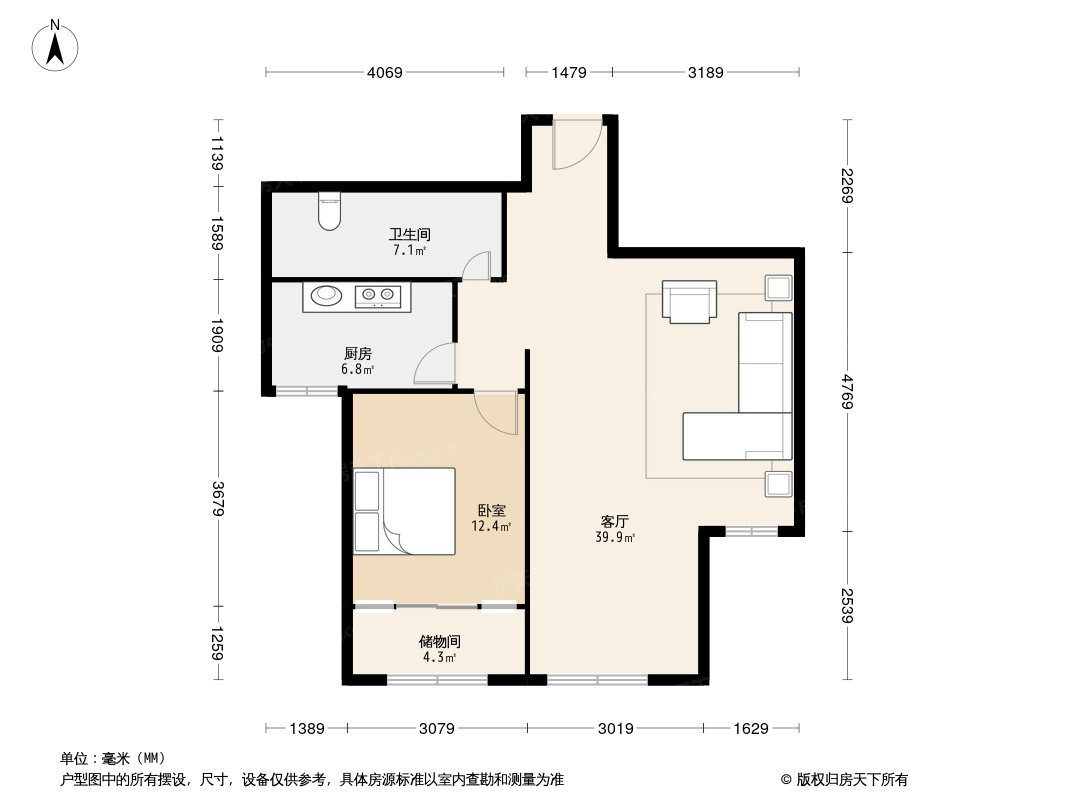 户型图1/2