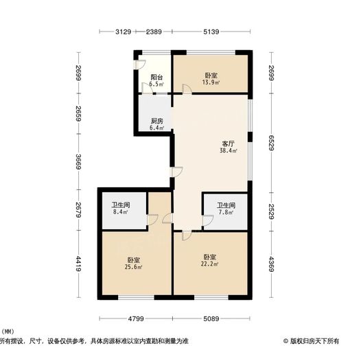 南岗区辰能溪树庭院 南北通透两居 业主直租
