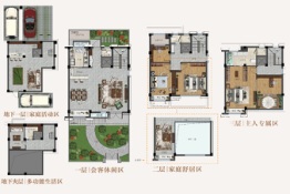 奥园依山府5室4厅1厨3卫建面152.00㎡