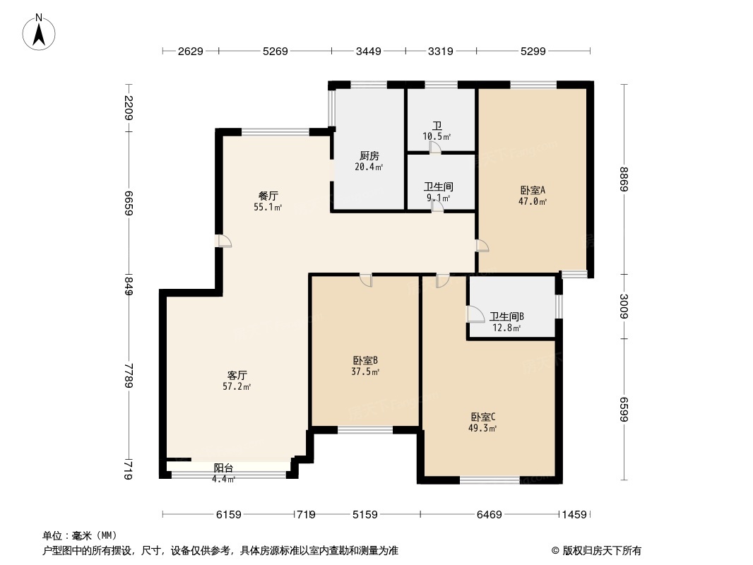 户型图1/2