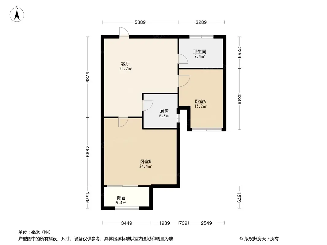 万科海晏门户型-济南房天下