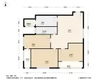 印象西湖3居室户型图