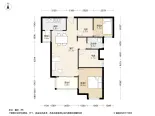 武汉万锦江城3居室户型图