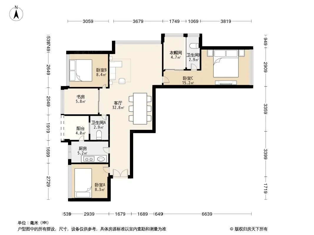 龙华花半里户型图