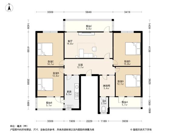 安云路樱花巷小区户型图