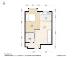 龙城铭园1居室户型图