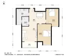 龙城铭园2居室户型图