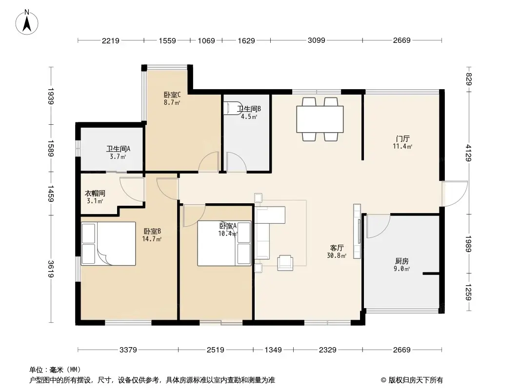 曲江城市花园户型图