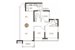 鸿安花园3室2厅1厨2卫建面94.00㎡