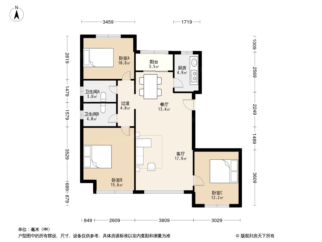 户型图1/2