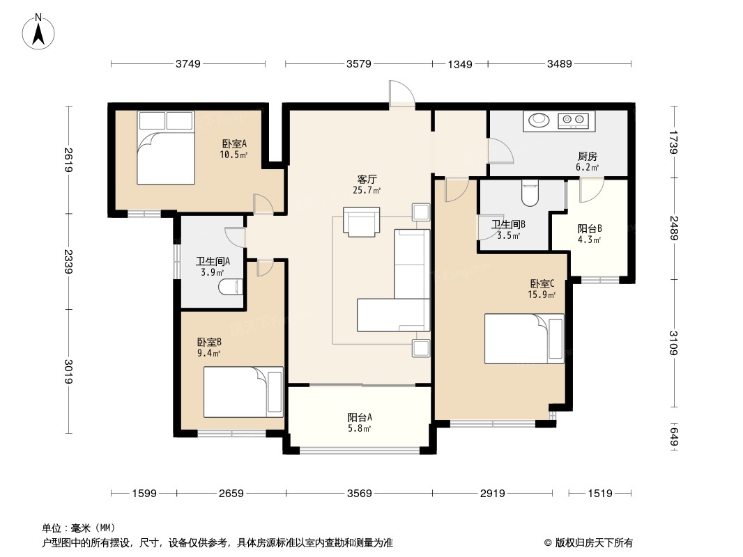 户型图1/2