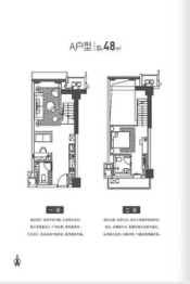 俊发SOHO俊园1室1厅1厨2卫建面48.00㎡