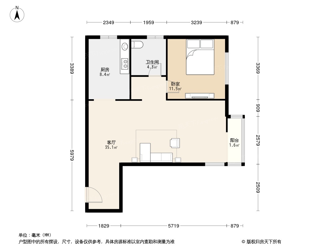 户型图1/2