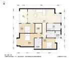 龙城一号3居室户型图