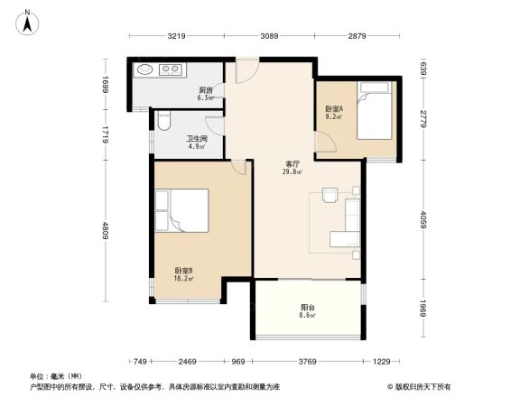 金色湖滨户型图