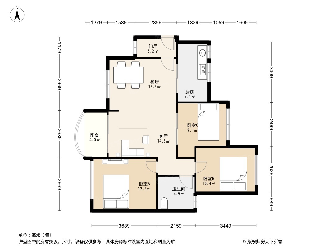 首创万卷山户型图