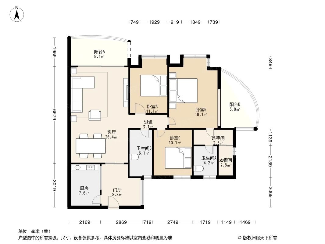 户型图3/3