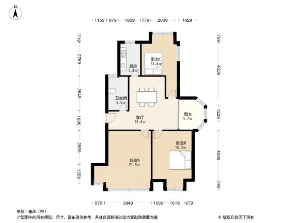 金色湖滨户型图