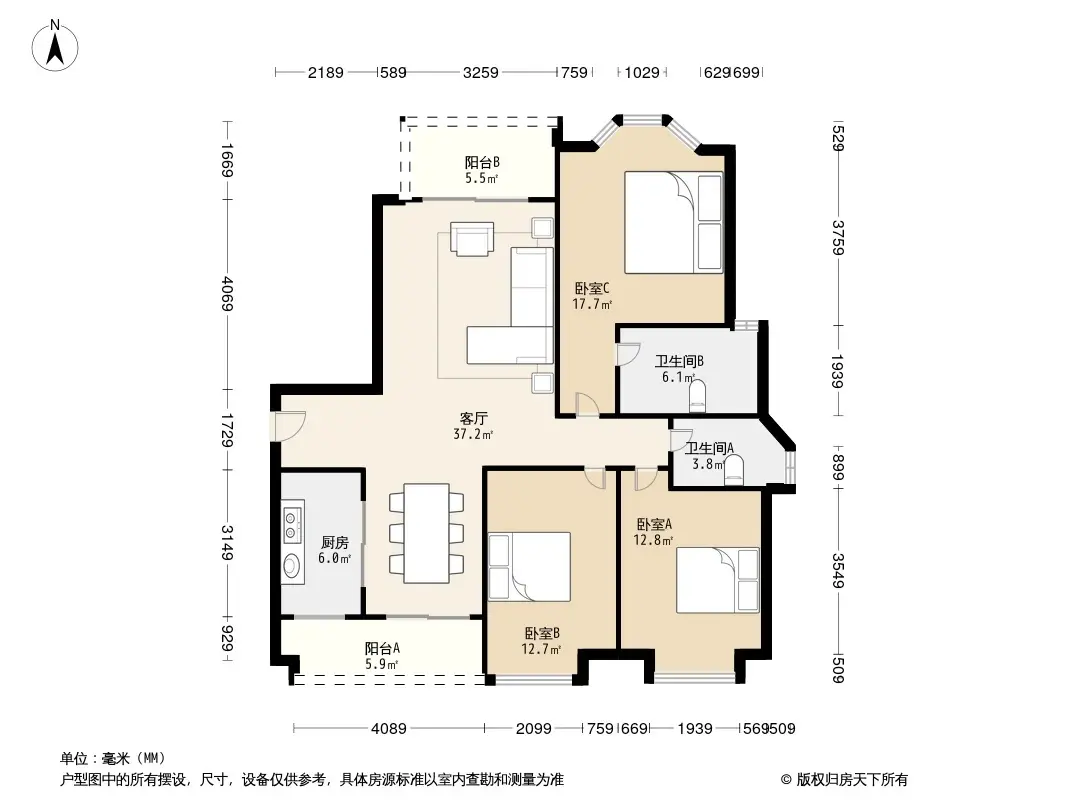 龙湖花千树二期户型图