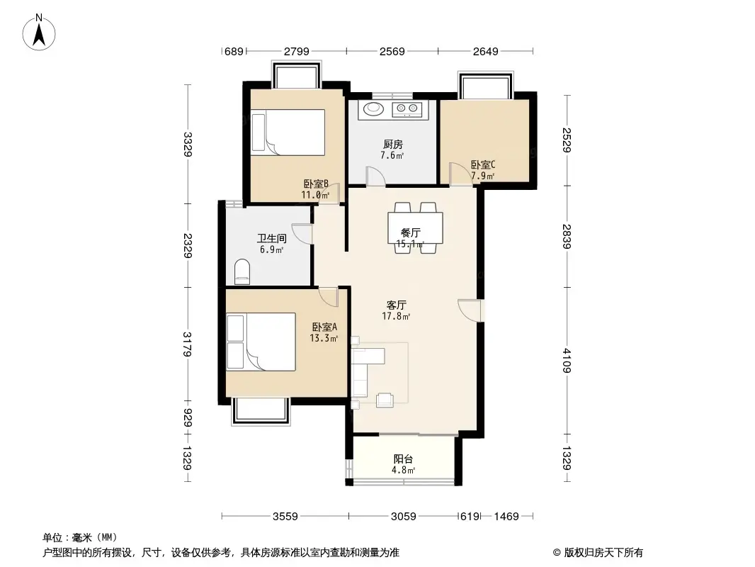 九龙仓时代上城二期繁华里户型图