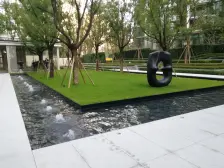 前后中庭现代轻奢风格装修150万,不失优雅不失温馨。