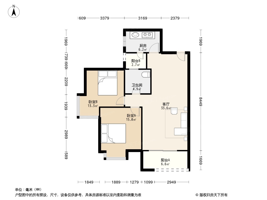 雄飞北尚广场户型图