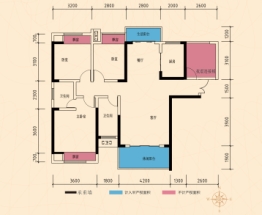 加洲美域3室2厅2厨建面130.44㎡