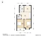 富强新苑2居室户型图