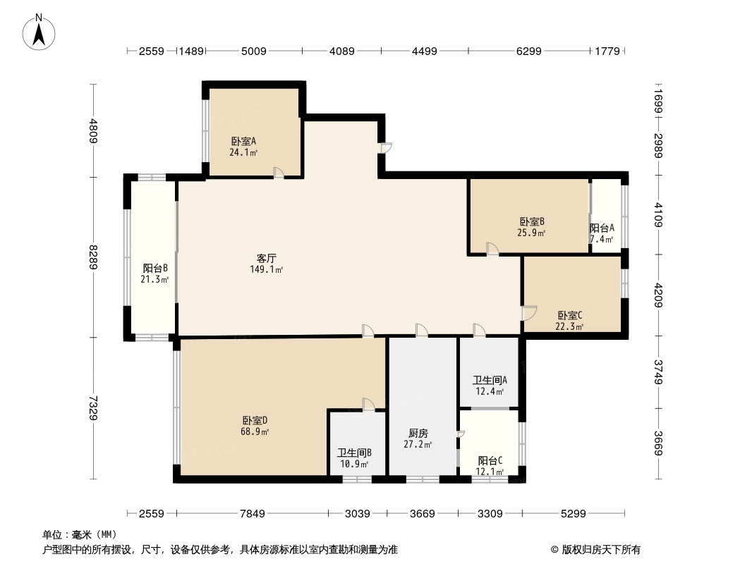 时代俊园户型图